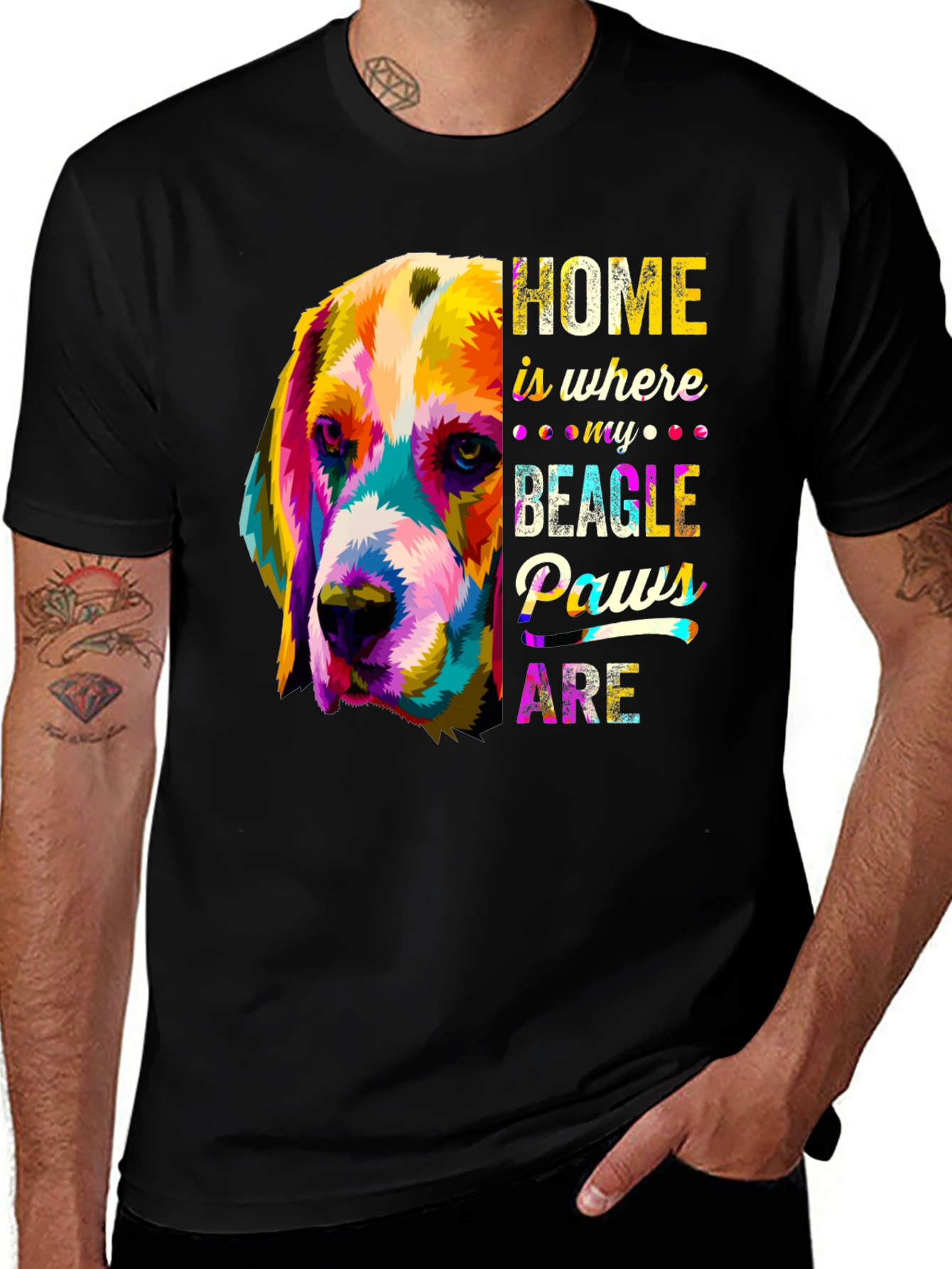 Beagle Paws Graphic Tee