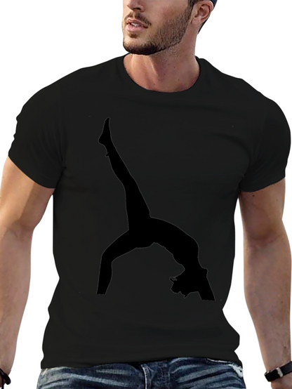 Gymnast Silhouette Black T-Shirt