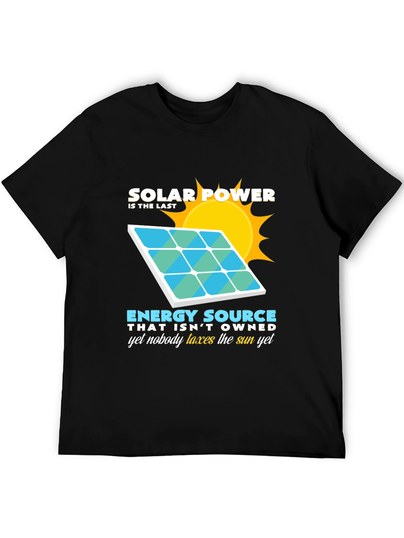 Solar Power Energy Source Graphic T-Shirt