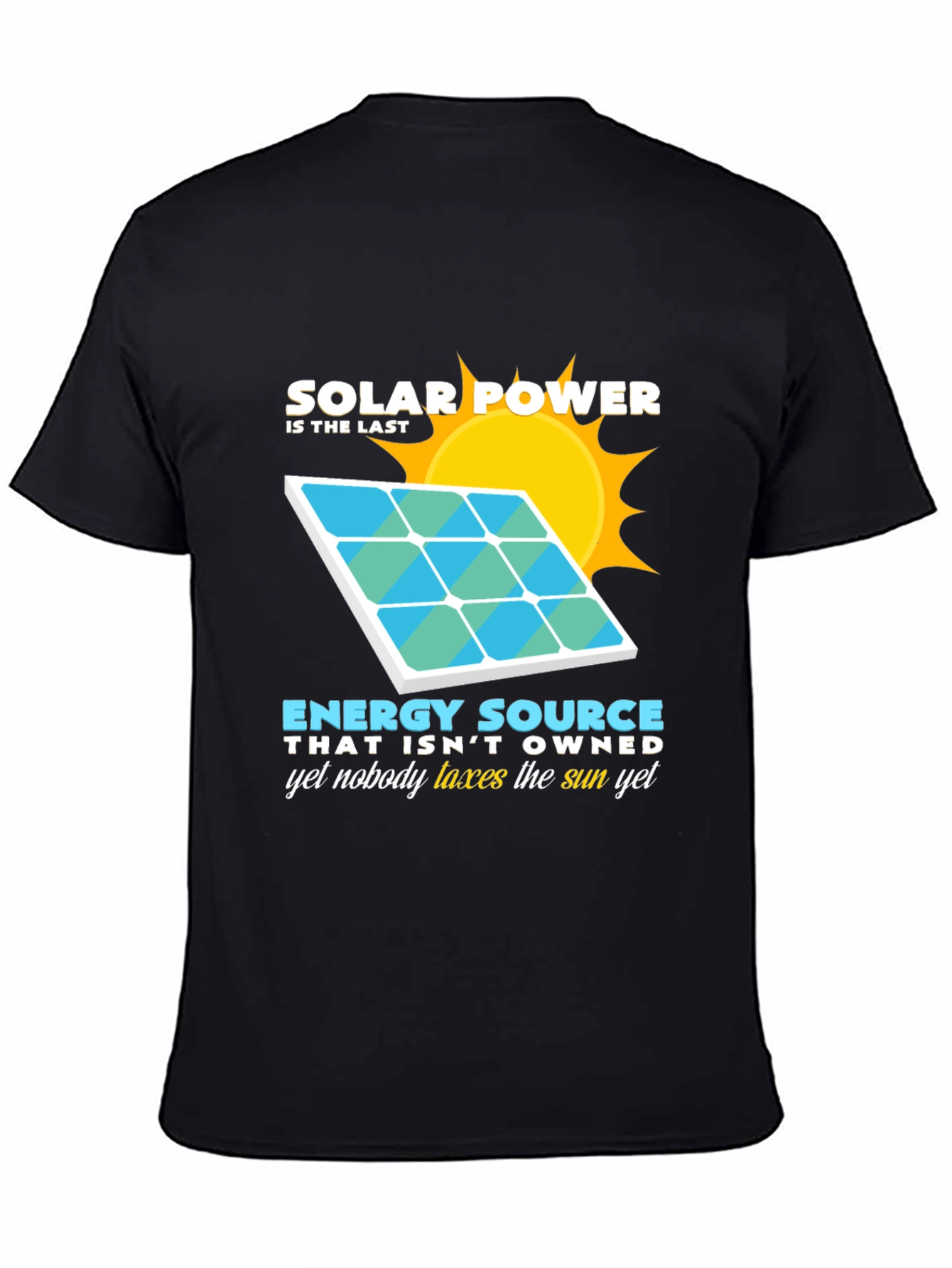Solar Power Energy Source Graphic T-Shirt