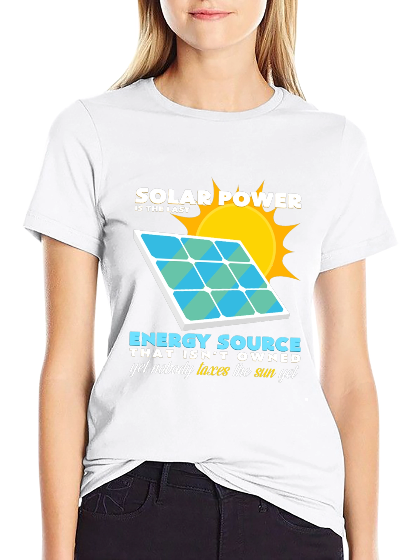 Solar Power Energy Source Graphic T-Shirt