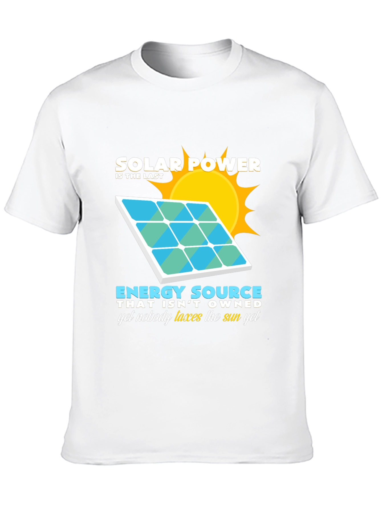Solar Power Energy Source Graphic T-Shirt