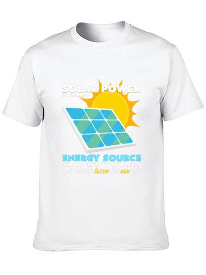 Solar Power Energy Source Graphic T-Shirt