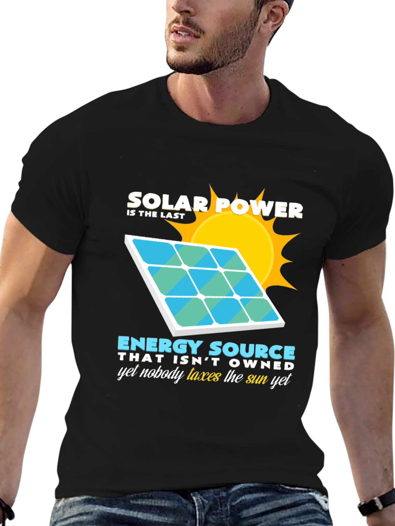 Solar Power Energy Source Graphic T-Shirt