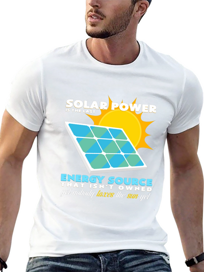 Solar Power Energy Source Graphic T-Shirt