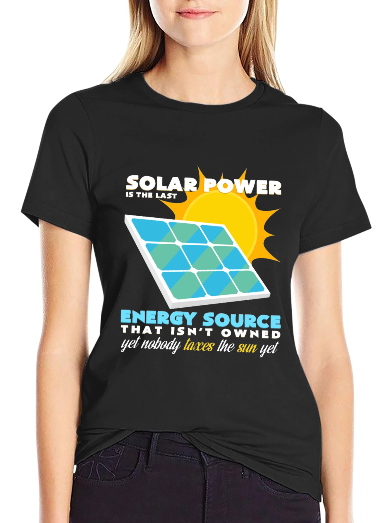 Solar Power Energy Source Graphic T-Shirt