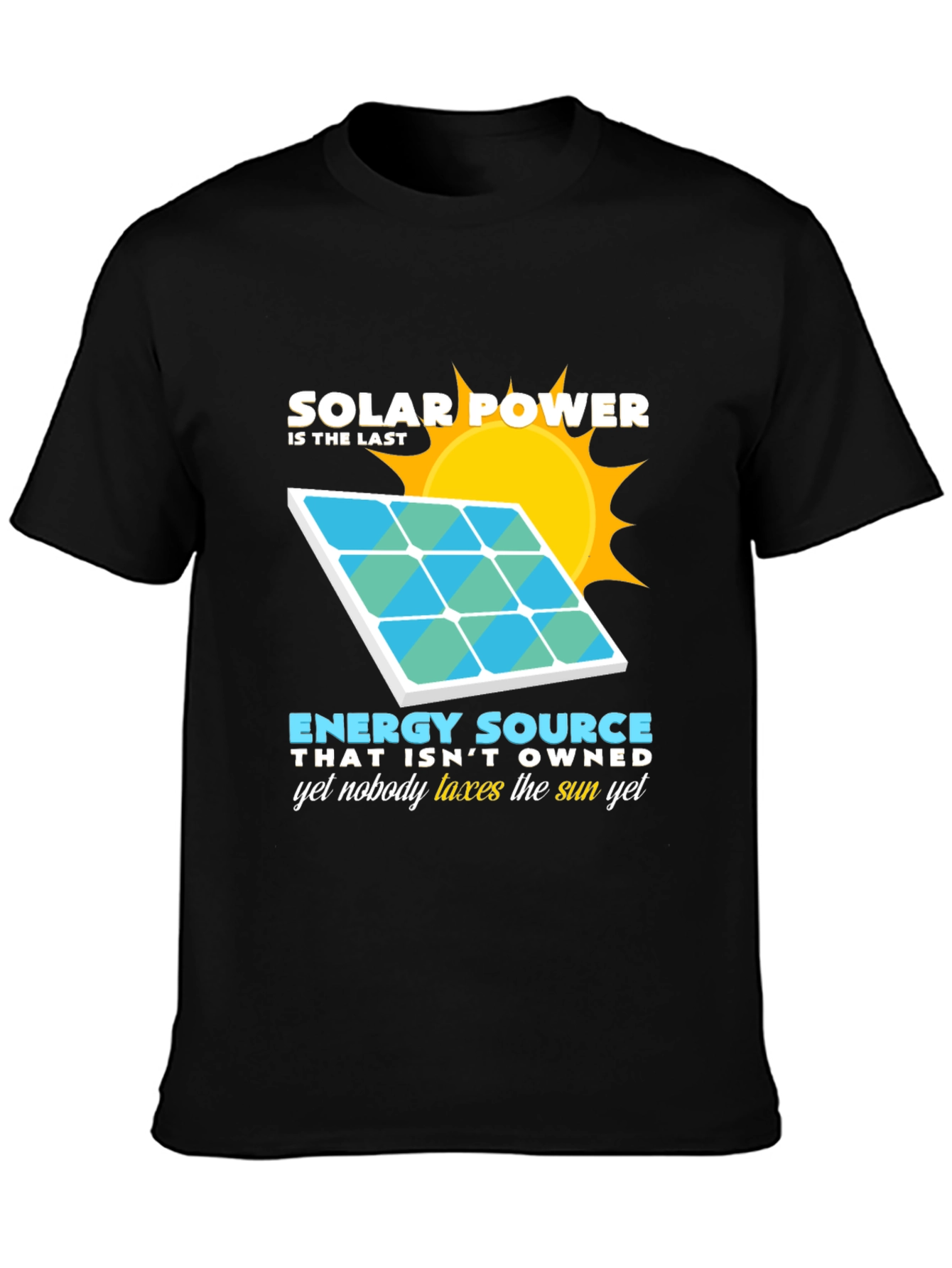 Solar Power Energy Source Graphic T-Shirt