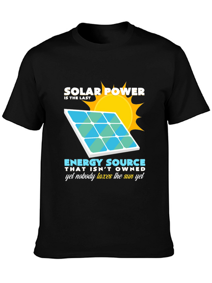 Solar Power Energy Source Graphic T-Shirt