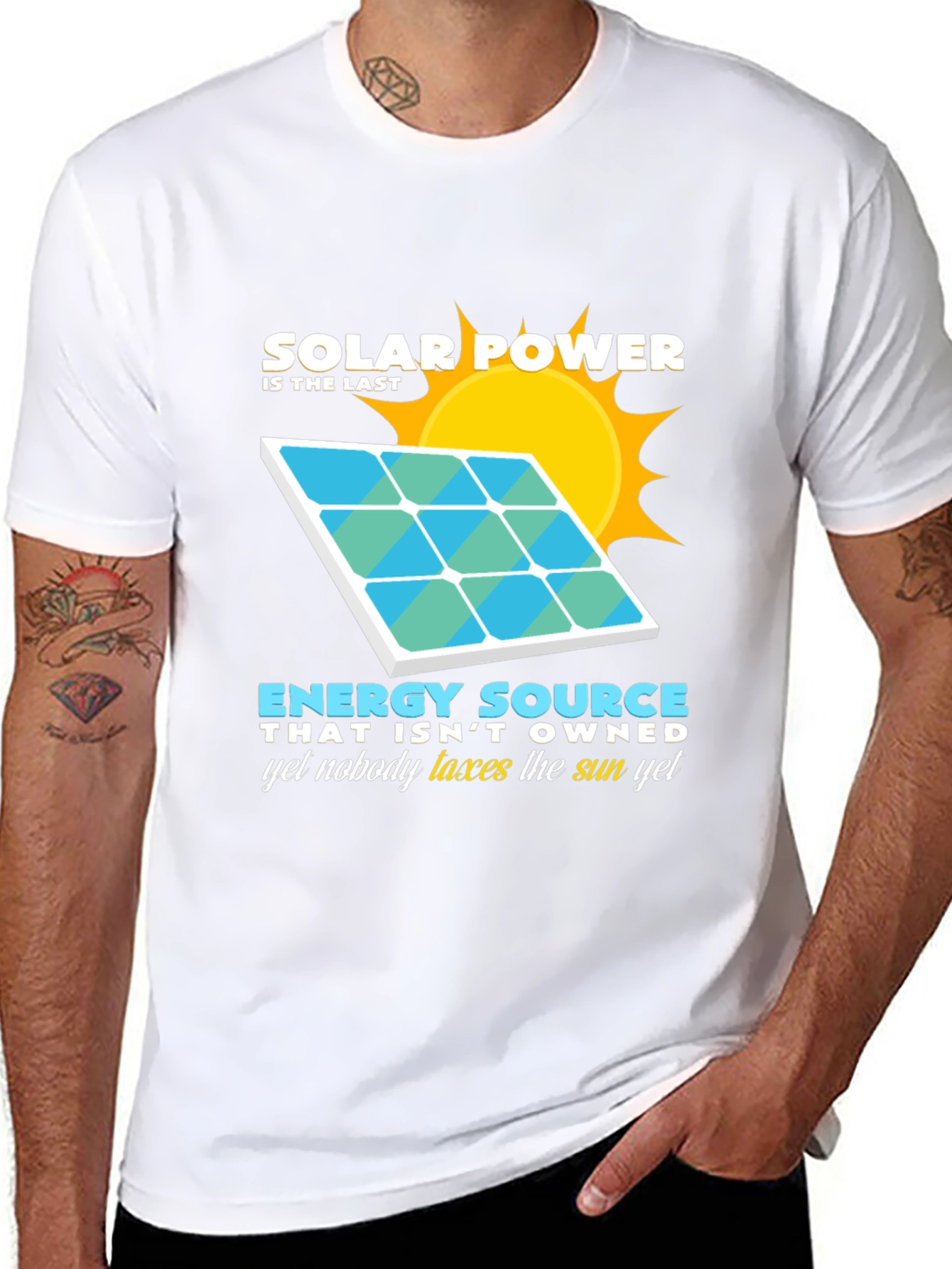 Solar Power Energy Source Graphic T-Shirt