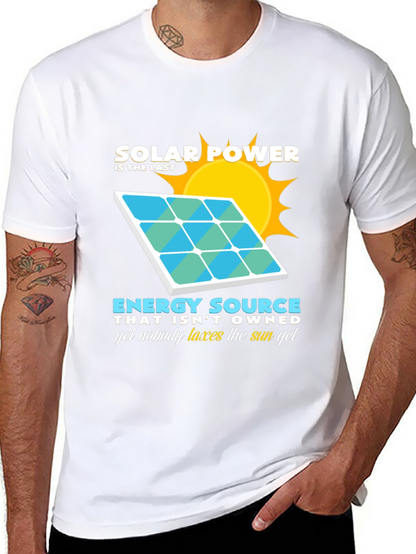 Solar Power Energy Source Graphic T-Shirt