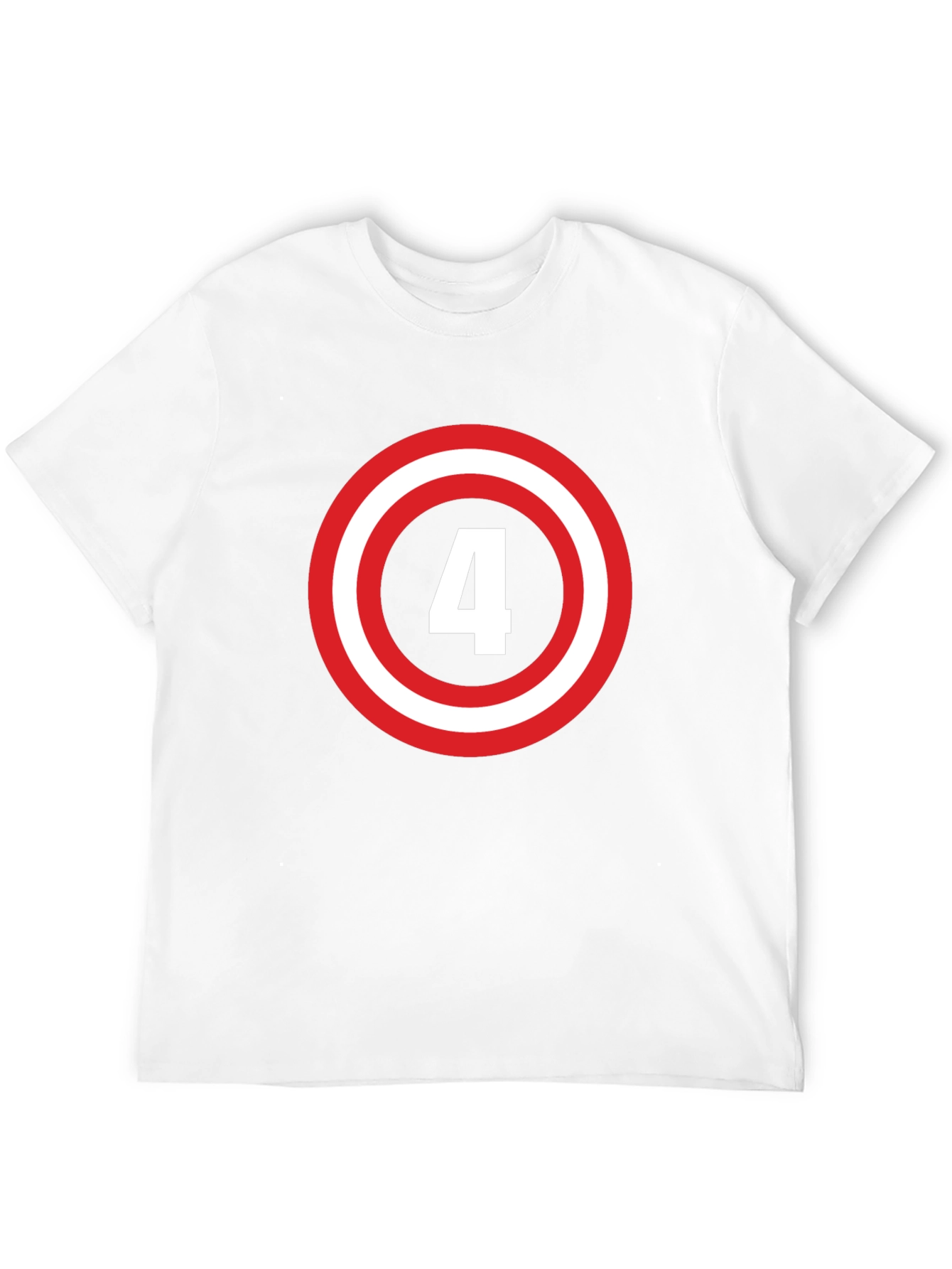 Number 4 Shield Graphic Tee - Black