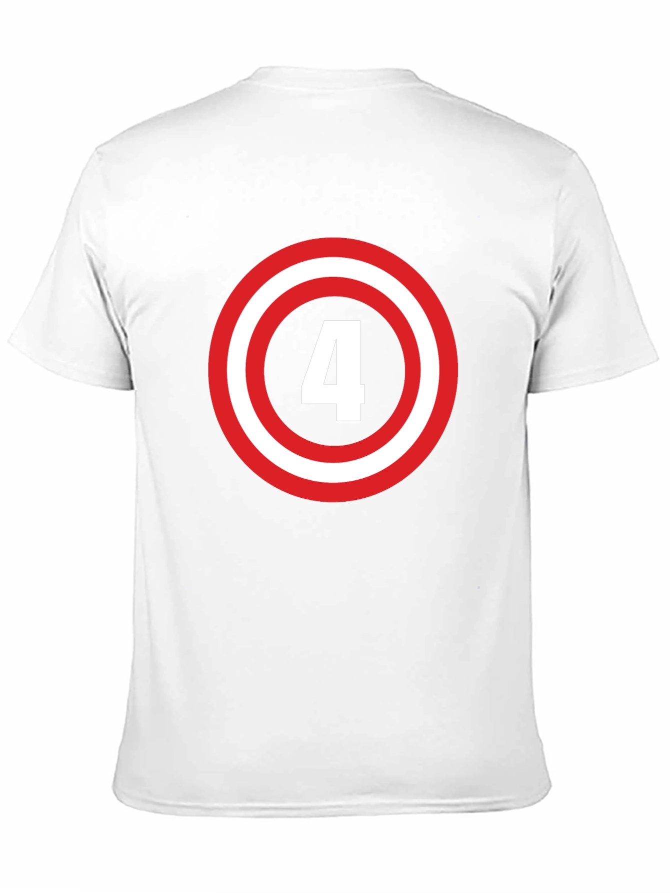 Number 4 Shield Graphic Tee - Black