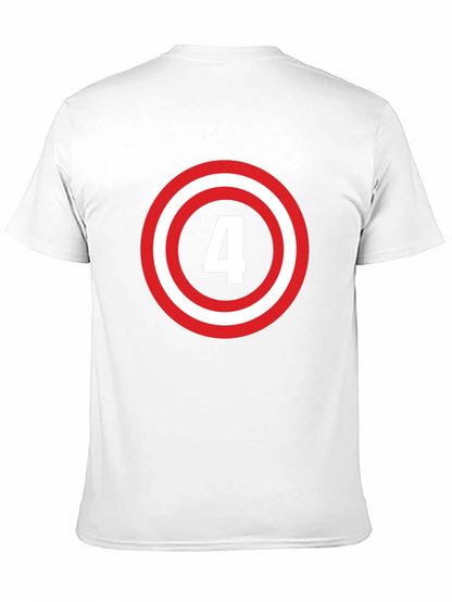 Number 4 Shield Graphic Tee - Black