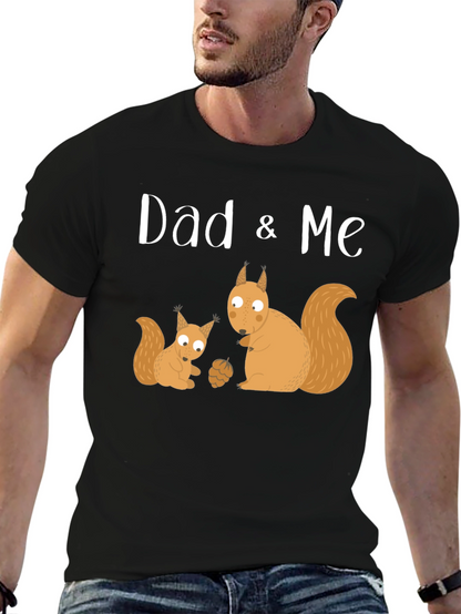 Dad & Me Squirrel Graphic T-Shirt