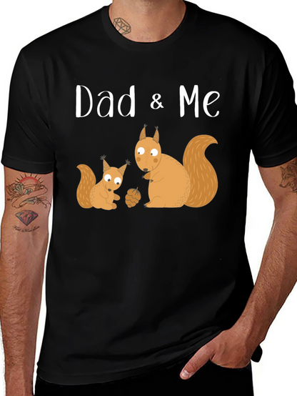 Dad & Me Squirrel Graphic T-Shirt