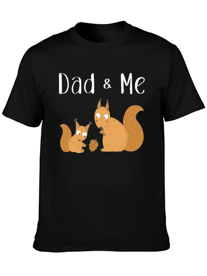 Dad & Me Squirrel Graphic T-Shirt