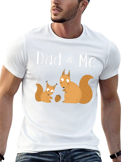 Dad & Me Squirrel Graphic T-Shirt