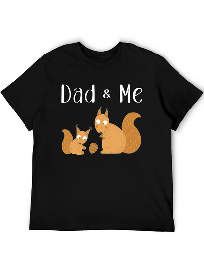Dad & Me Squirrel Graphic T-Shirt