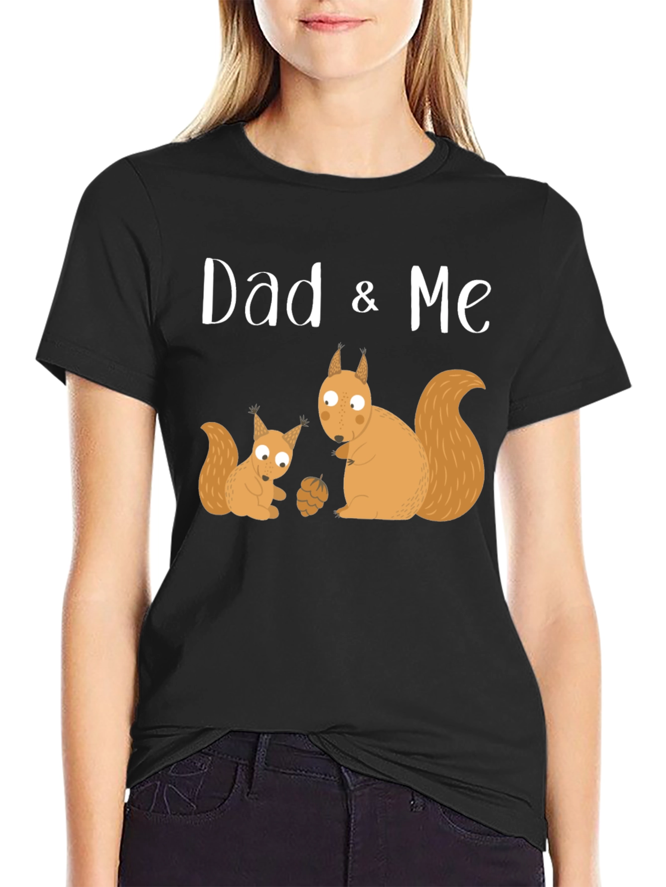 Dad & Me Squirrel Graphic T-Shirt
