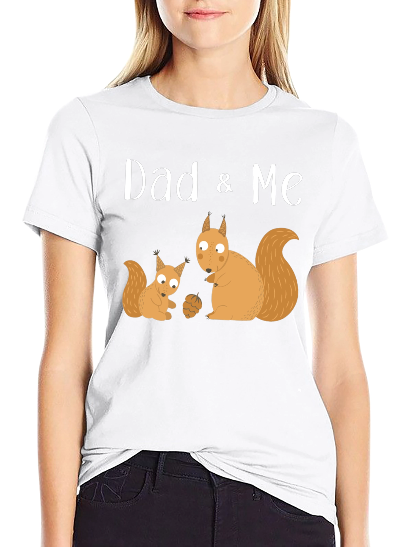 Dad & Me Squirrel Graphic T-Shirt