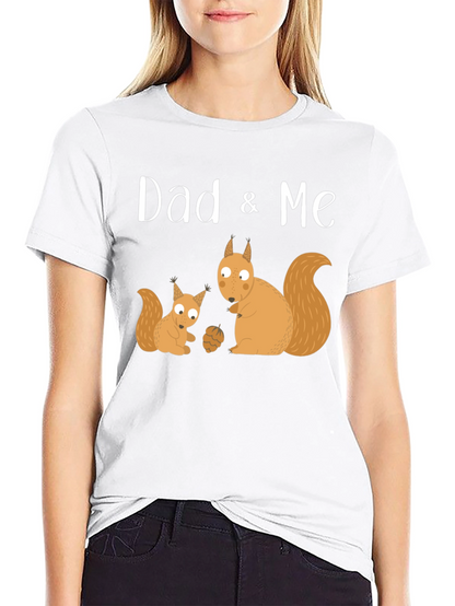 Dad & Me Squirrel Graphic T-Shirt
