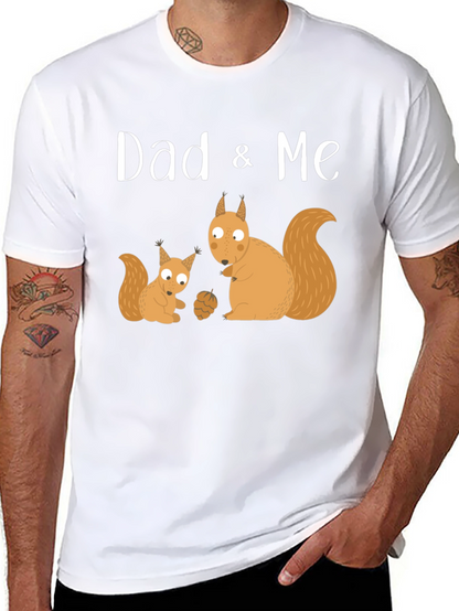 Dad & Me Squirrel Graphic T-Shirt