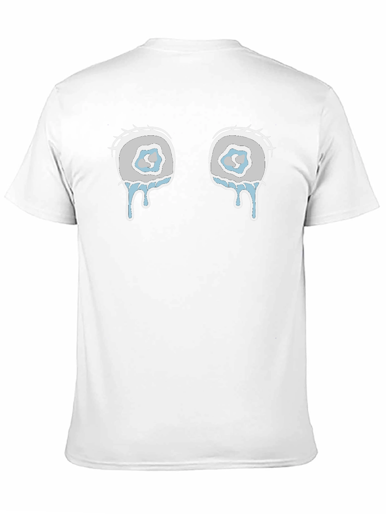 Teary Eyes Graphic Tee - Black Cotton Blend Shirt