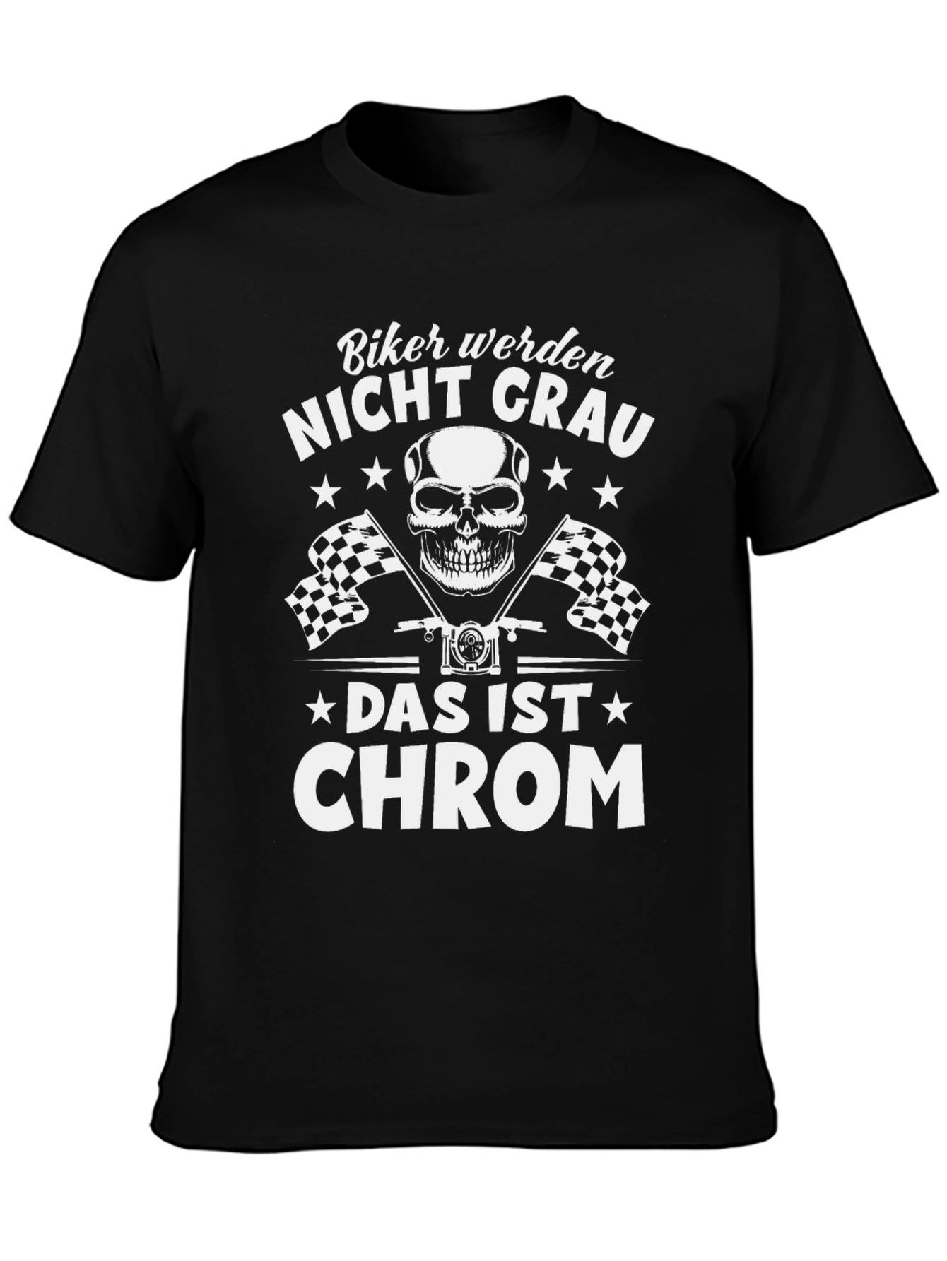 Bikers Nicht Grau Graphic T-Shirt