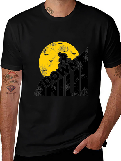 Downhill Biker Graphic T-Shirt