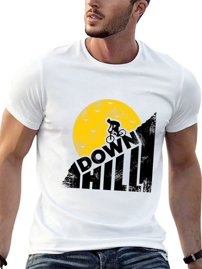 Downhill Biker Graphic T-Shirt