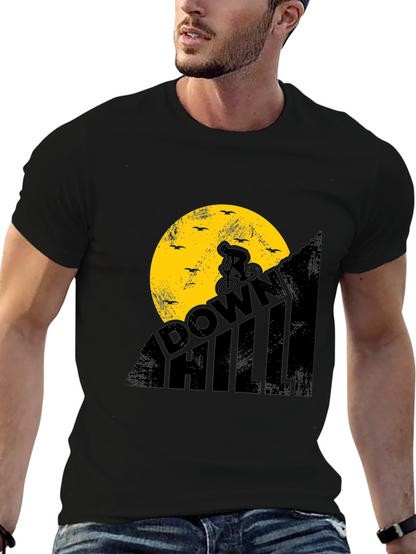 Downhill Biker Graphic T-Shirt