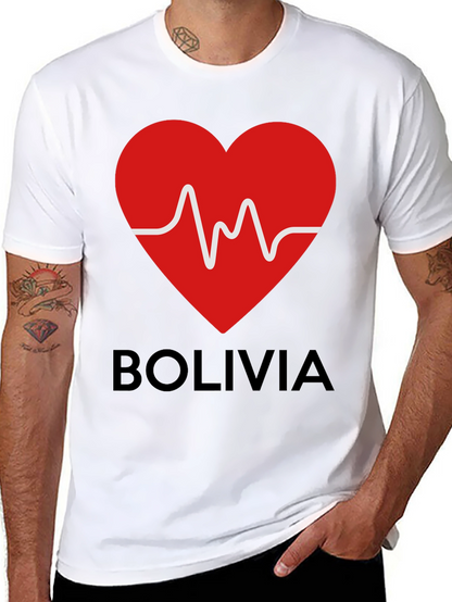 Bolivia Heartbeat Graphic T-Shirt