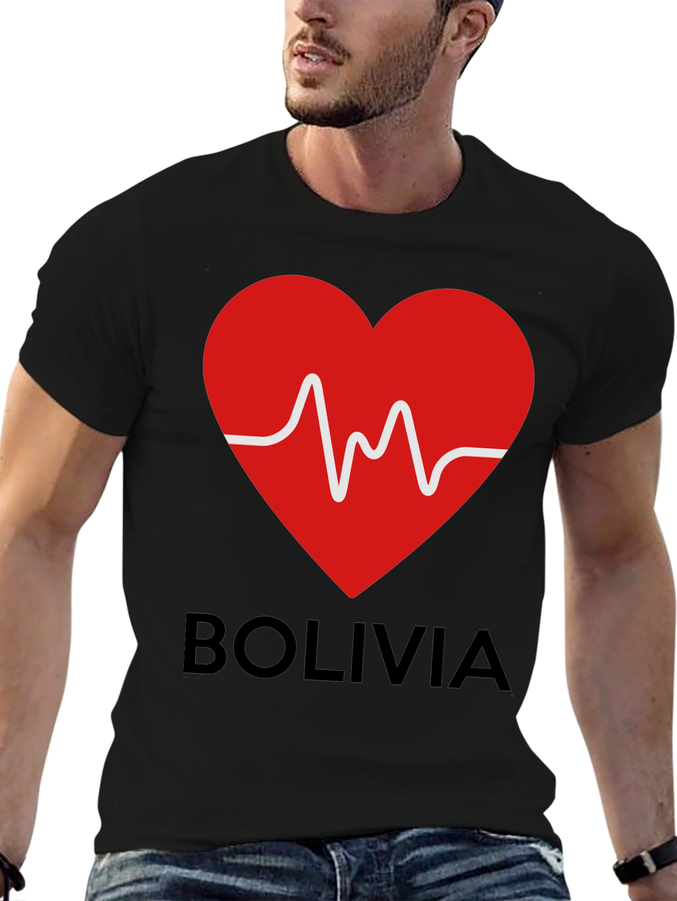 Bolivia Heartbeat Graphic T-Shirt