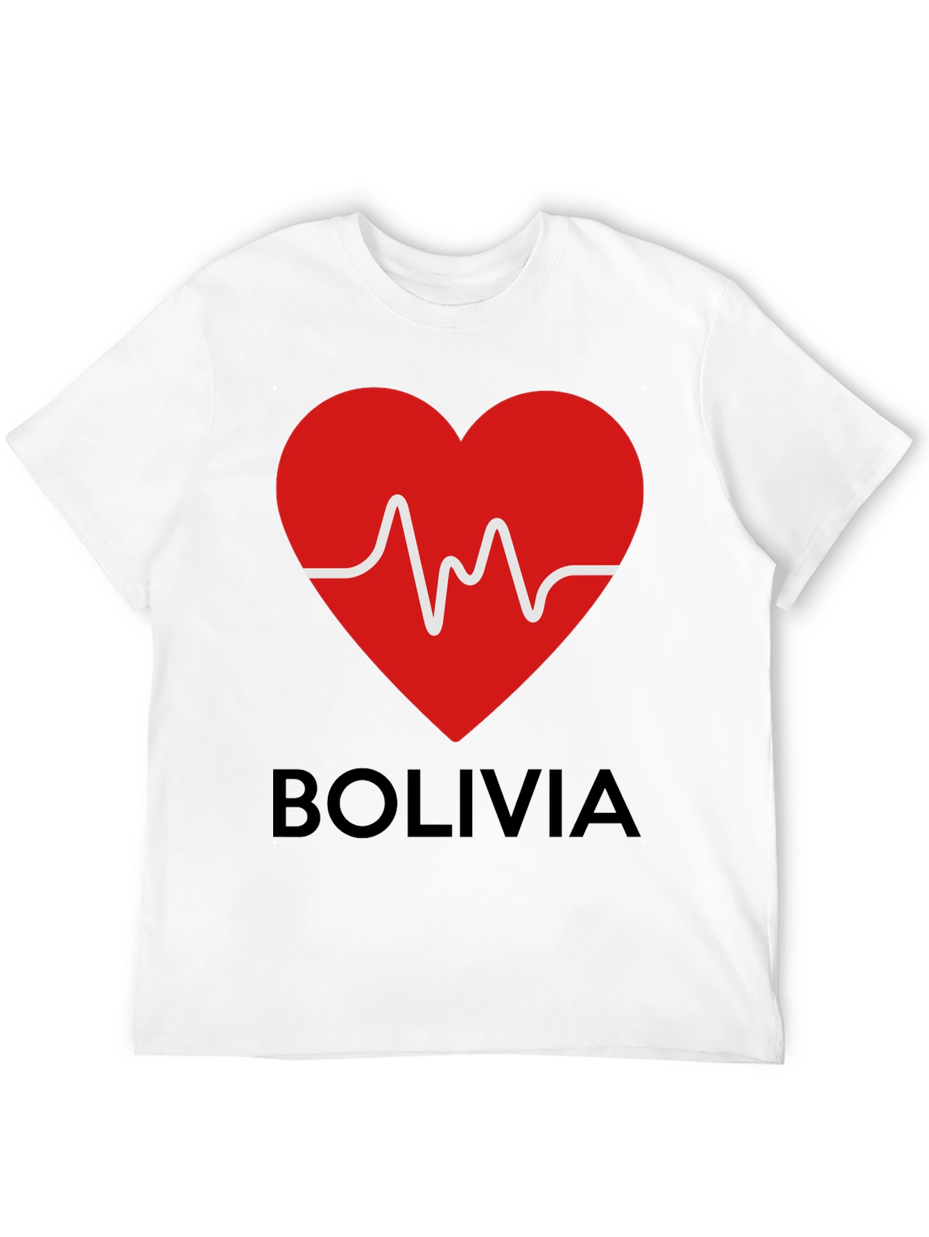 Bolivia Heartbeat Graphic T-Shirt