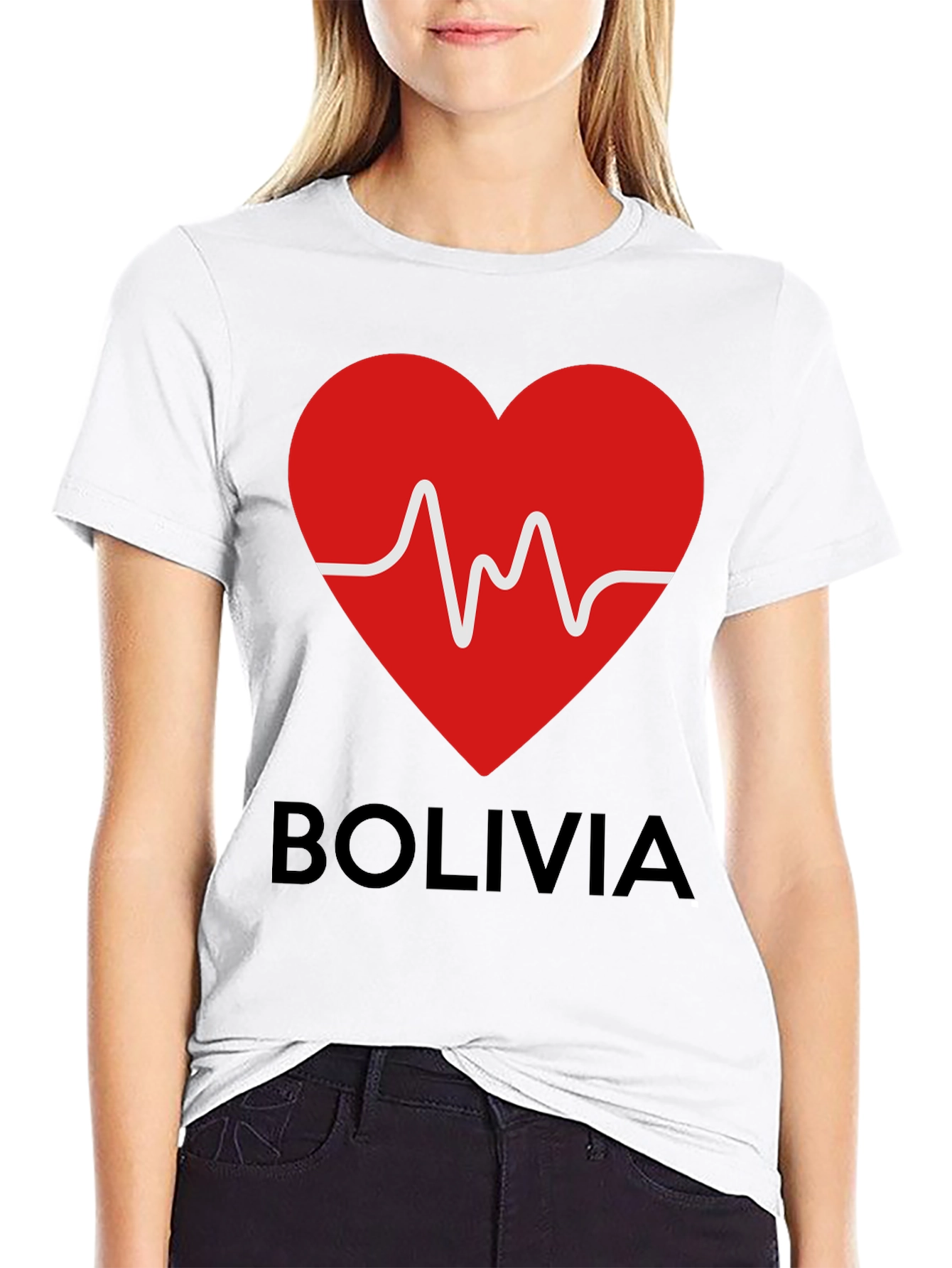 Bolivia Heartbeat Graphic T-Shirt