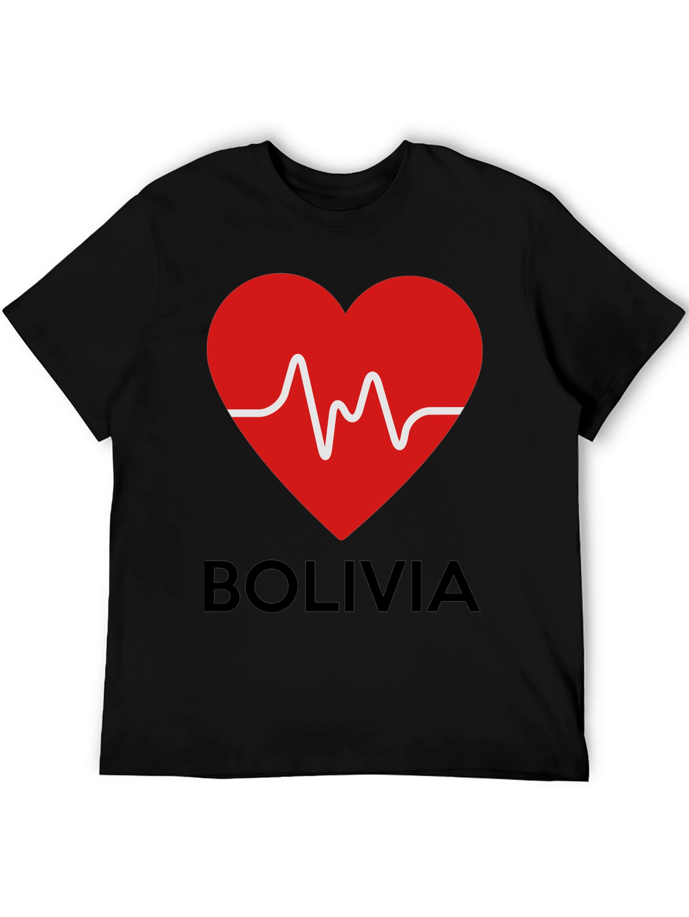 Bolivia Heartbeat Graphic T-Shirt