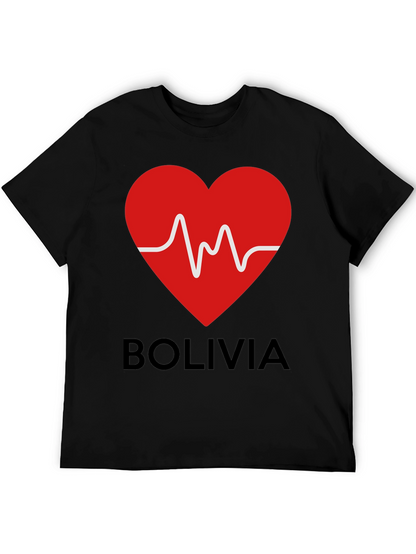 Bolivia Heartbeat Graphic T-Shirt