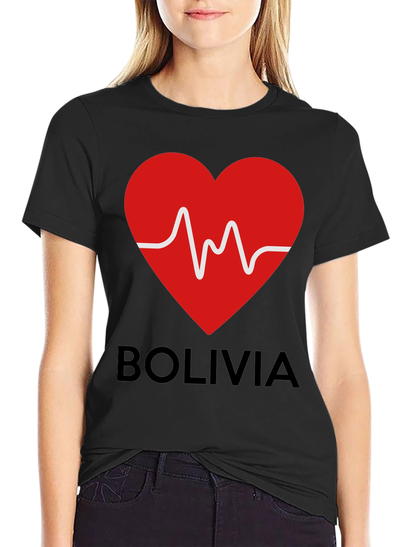 Bolivia Heartbeat Graphic T-Shirt
