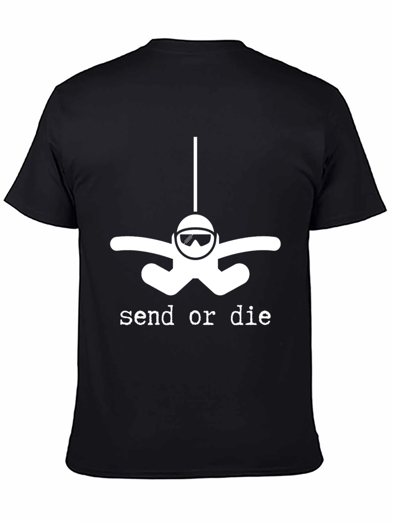 Send or Die Skydiver T-Shirt - Black
