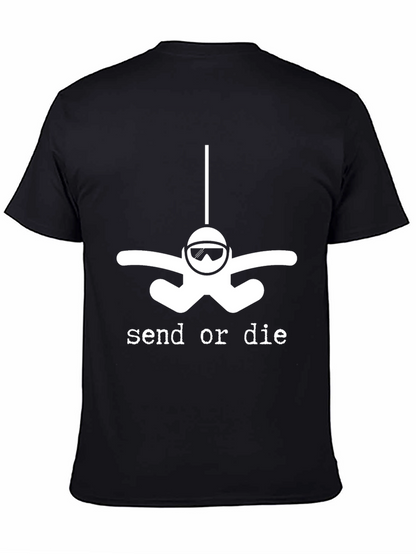 Send or Die Skydiver T-Shirt - Black