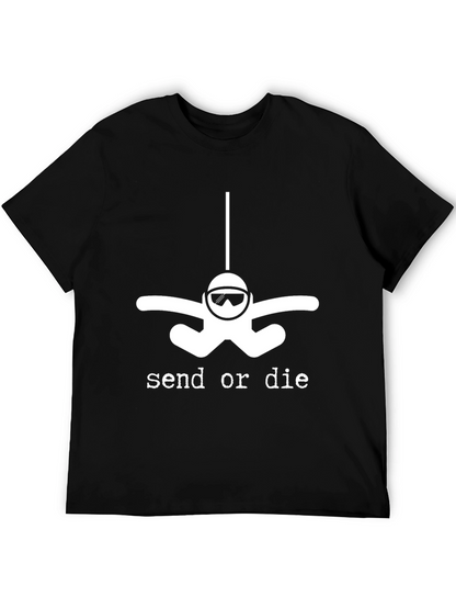 Send or Die Skydiver T-Shirt - Black