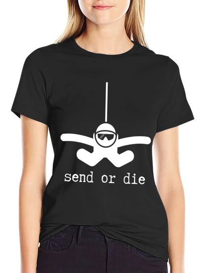Send or Die Skydiver T-Shirt - Black