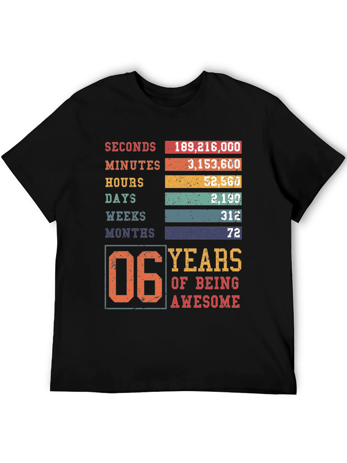 6 Years of Being Awesome T-Shirt