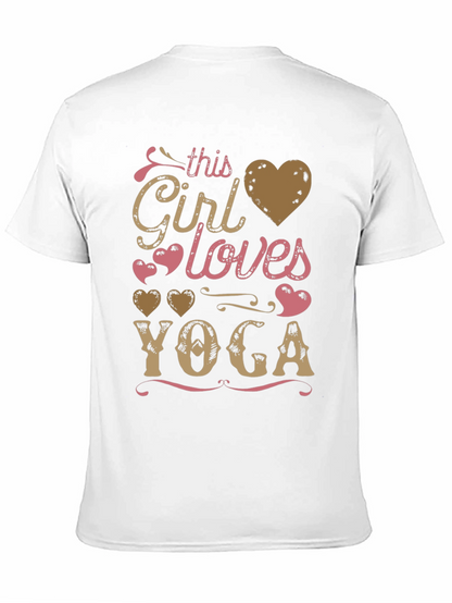 Yoga Lover T-Shirt - This Girl Loves Yoga Design