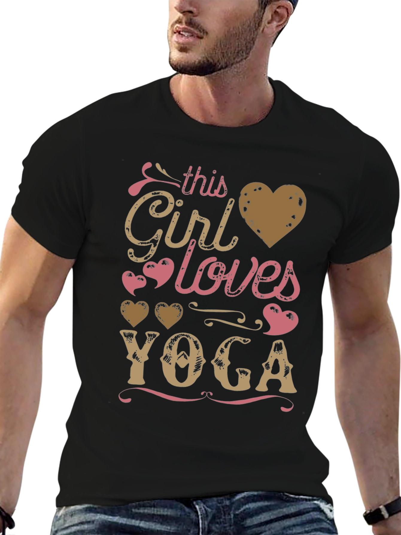 Yoga Lover T-Shirt - This Girl Loves Yoga Design