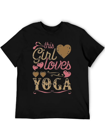 Yoga Lover T-Shirt - This Girl Loves Yoga Design