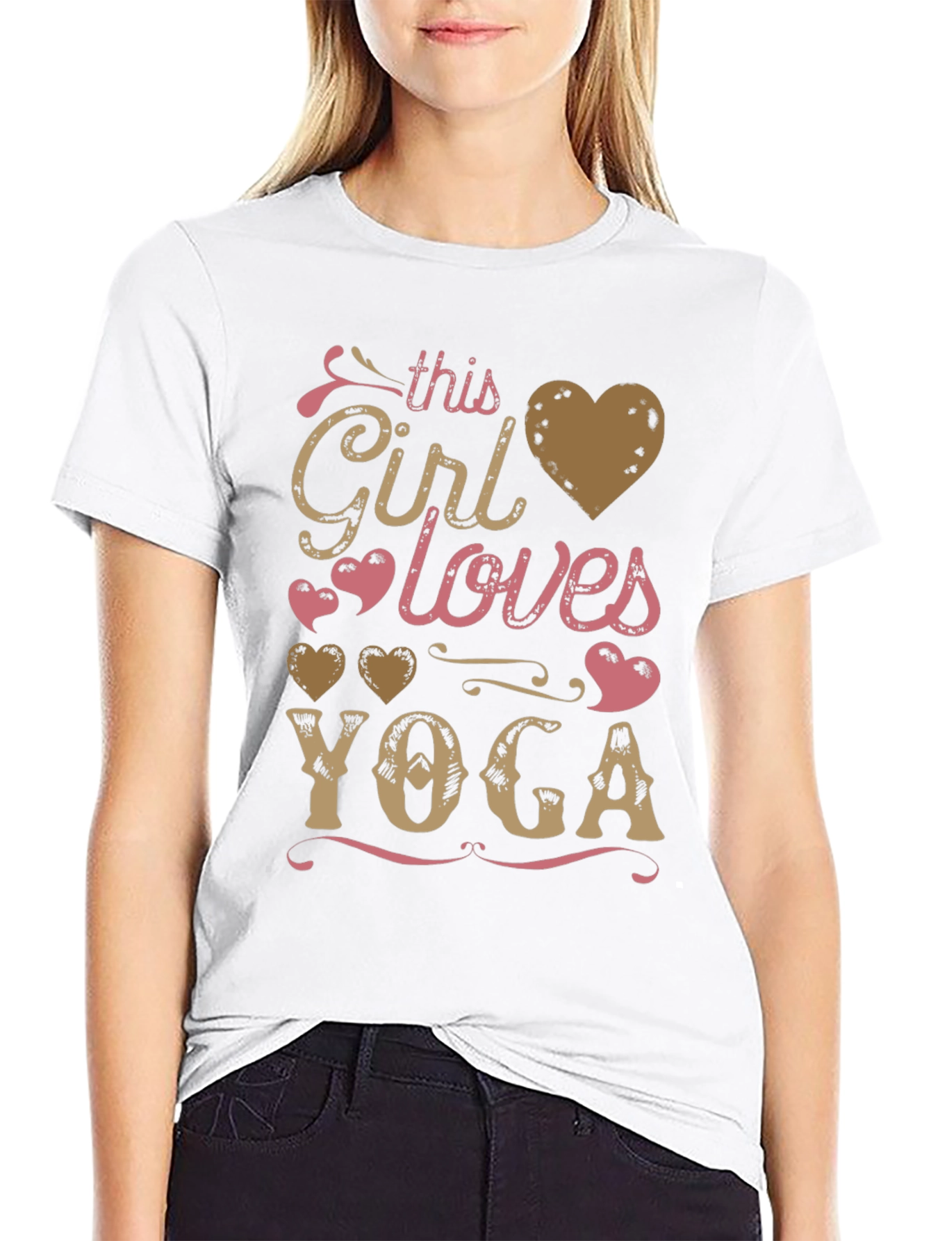 Yoga Lover T-Shirt - This Girl Loves Yoga Design