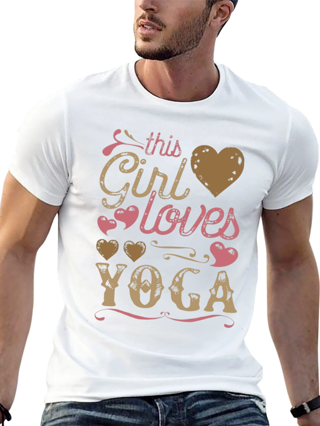 Yoga Lover T-Shirt - This Girl Loves Yoga Design