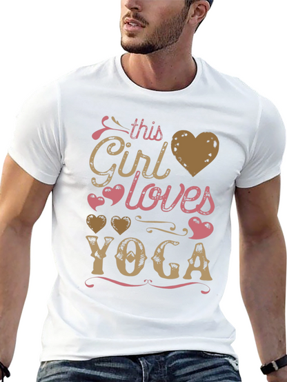Yoga Lover T-Shirt - This Girl Loves Yoga Design