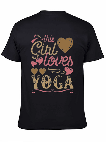 Yoga Lover T-Shirt - This Girl Loves Yoga Design